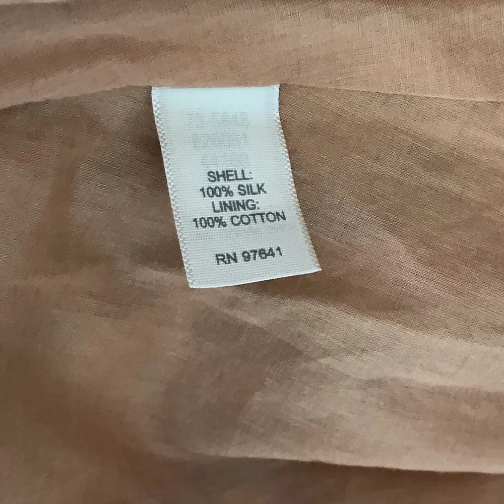 J. Jill  100% Silk  Floral Pleated A-Line Skirt Earth Tones Size 14